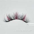 pink glitter lashes 15mm wispy glitter fake eyelashes
